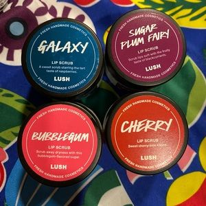 Trio set of Lush lip scrubs (new/unopened)